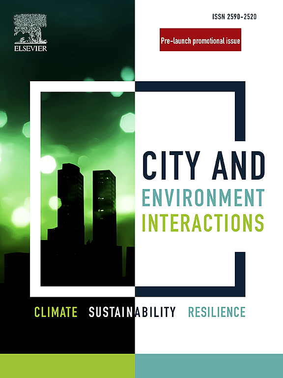 Go to journal home page - City and Environment Interactions
